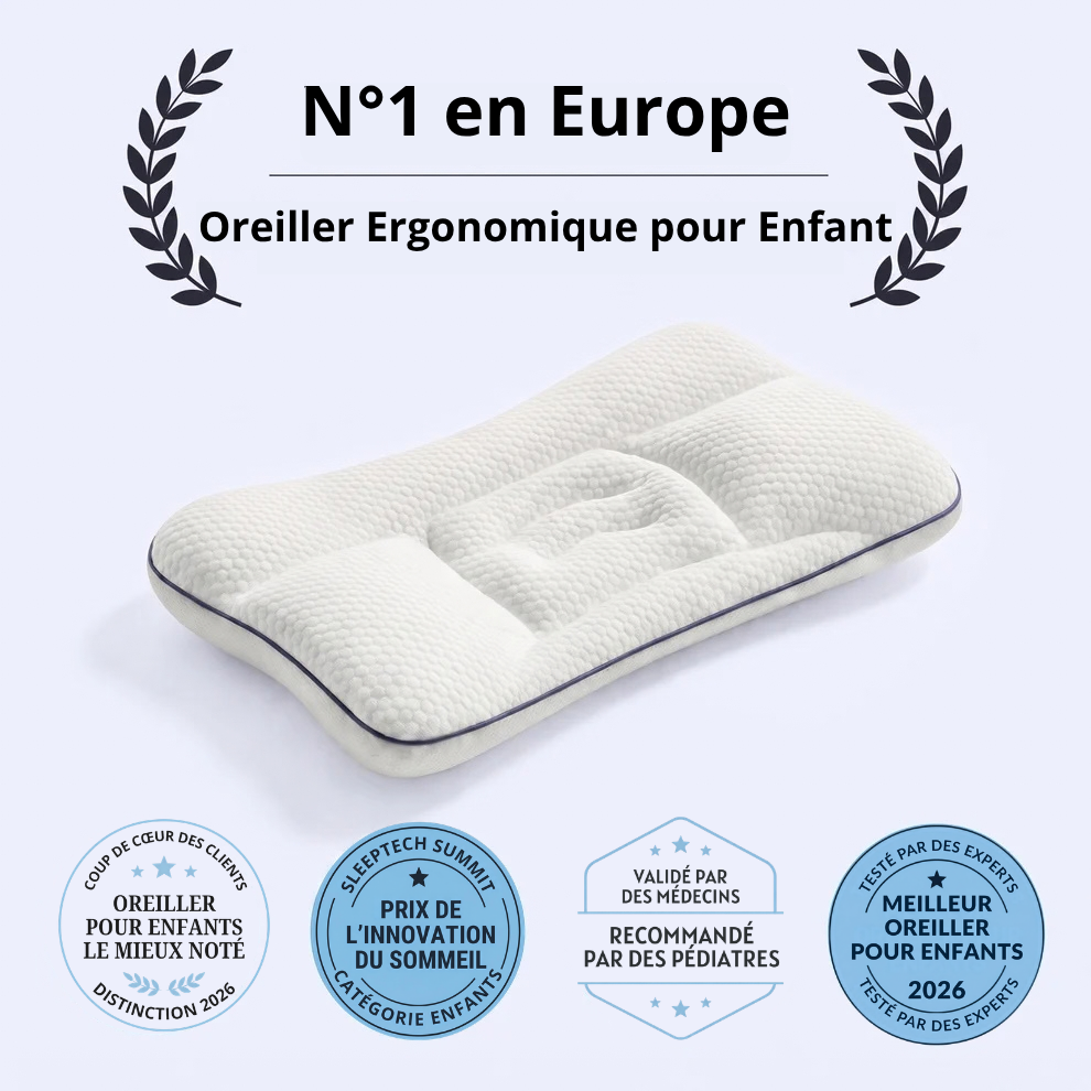 Oreiller Enfant Ergonomique Wunela™